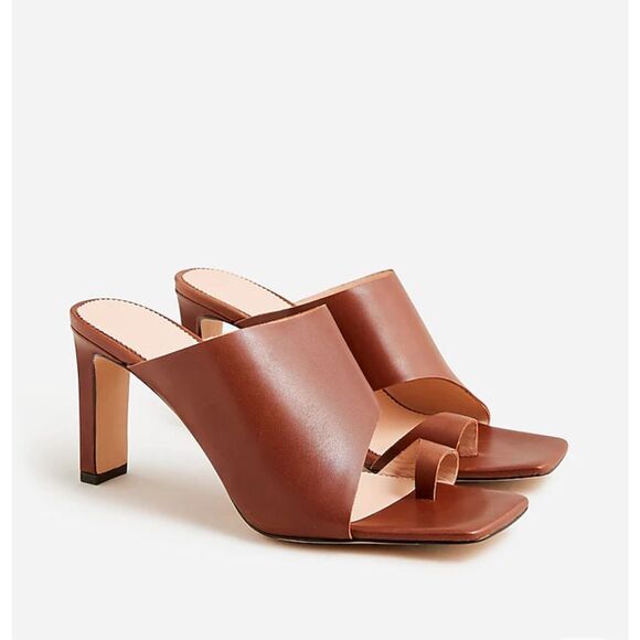 J.CREW Ava toe-ring heels in leather Size 9